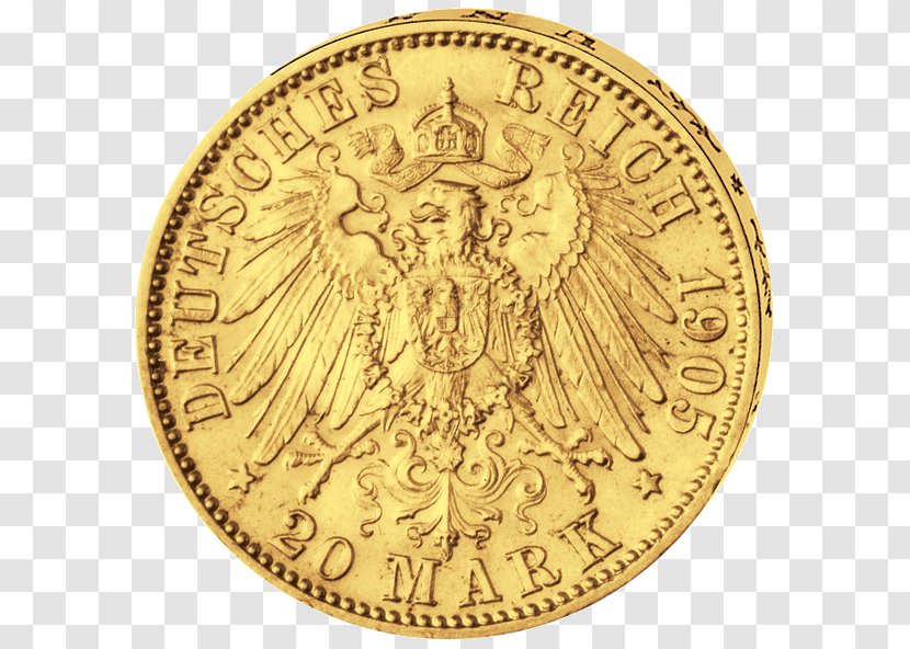 Gold Coin Dollar Three-dollar Piece Transparent PNG