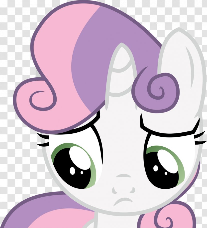 Sweetie Belle Pony Animation Clip Art - Watercolor - Blinks Transparent PNG