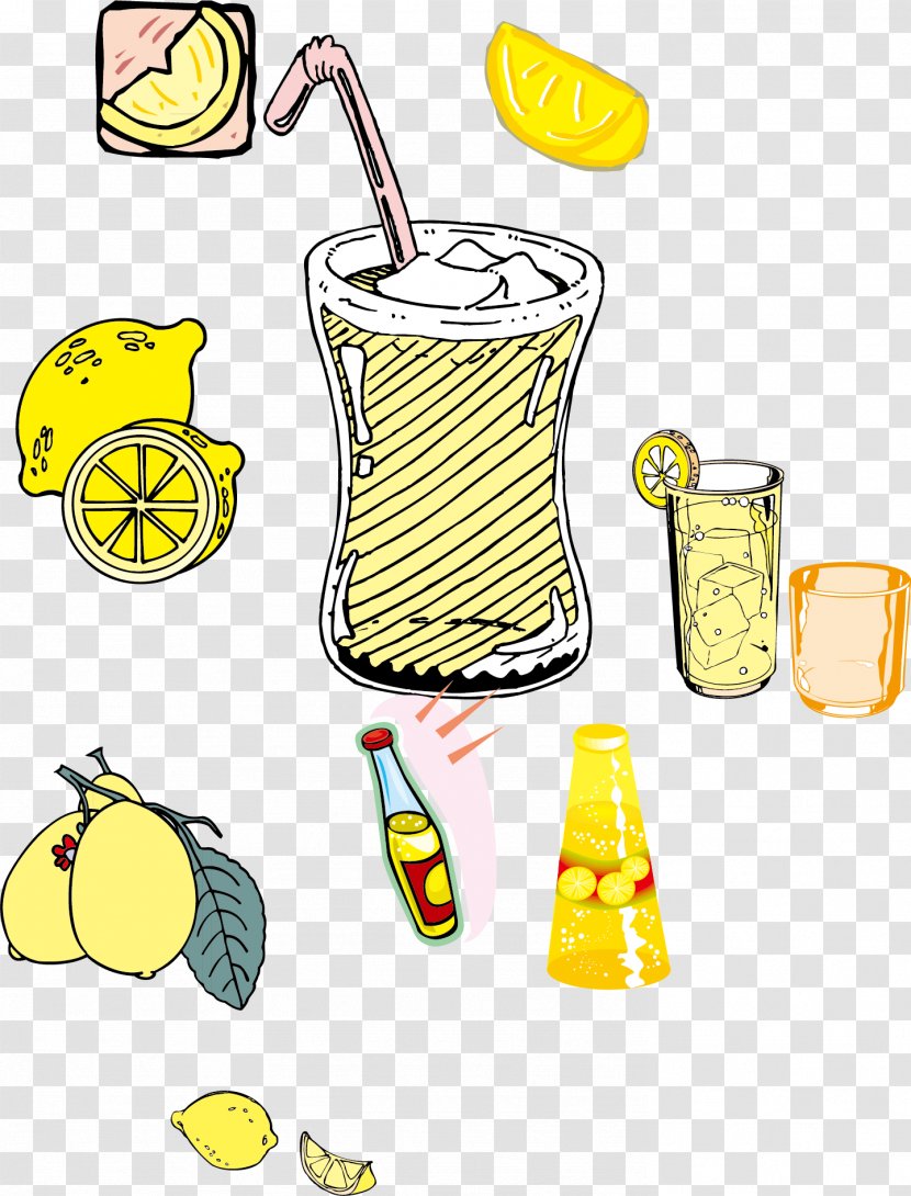 Juice Lemon Poster - Drink - Fresh Fruit Shop Material Transparent PNG