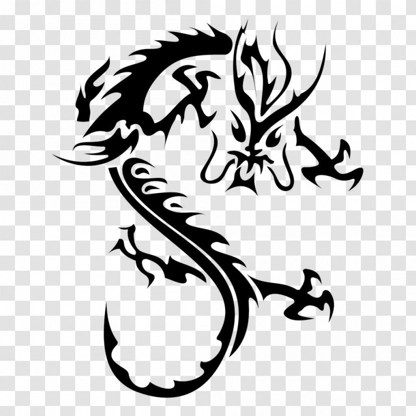 Logo Dragon Clip Art - Chinese - Tattoo Transparent PNG