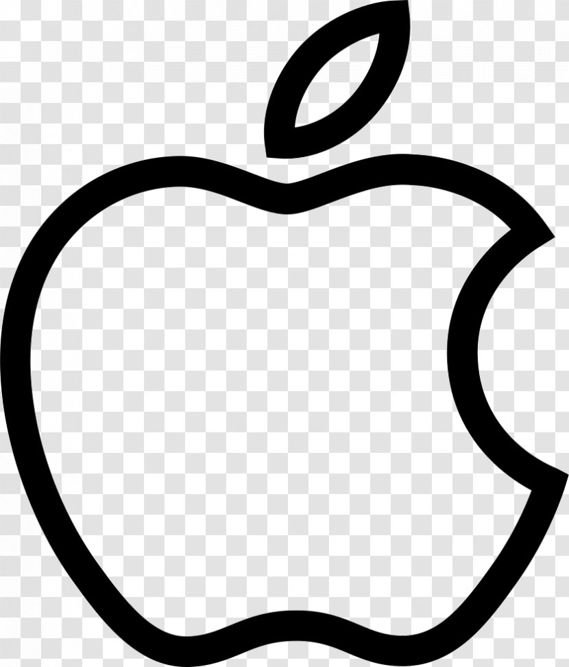 Apple - Monochrome Photography - White Transparent PNG