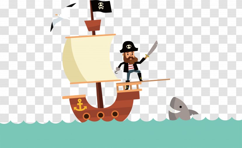 Pirate Match 3 Sea Captain Illustration - A On Ship Transparent PNG