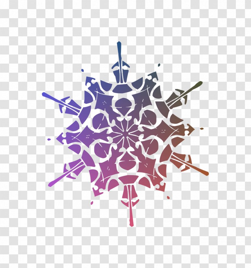 Rotational Symmetry Snowflake Pattern - Rotation - Logo Transparent PNG