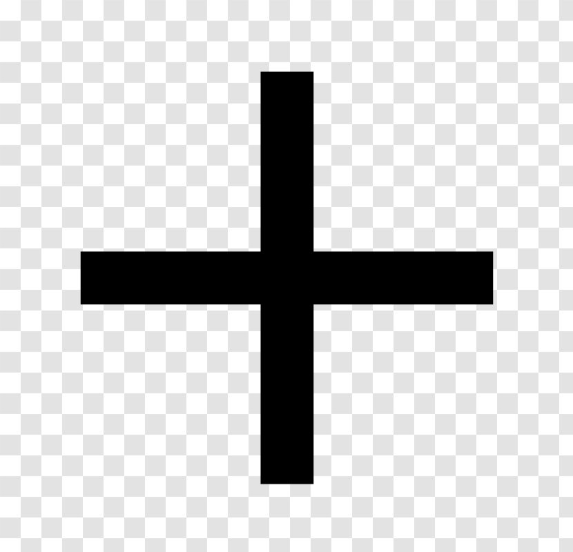 Plus And Minus Signs + Clip Art - Cross - Symbol Transparent PNG