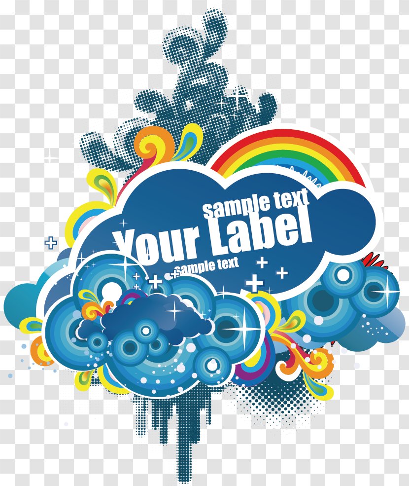 Rainbow Clip Art - Cartoon - Colored Cloud Pattern Transparent PNG