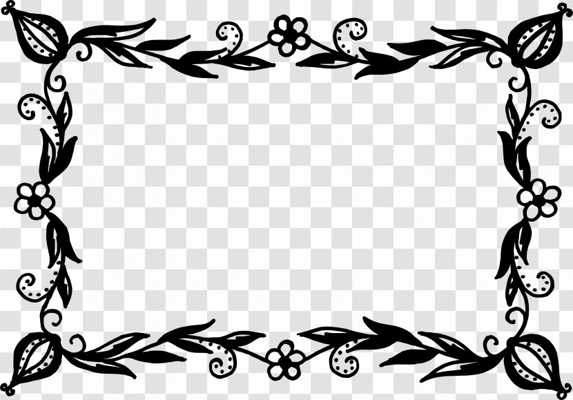 Flower Clip Art - Visual Arts - Vector Frame Transparent PNG