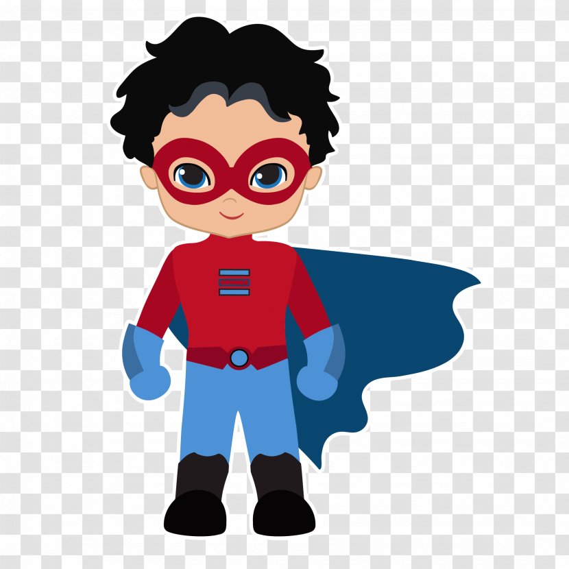 Clark Kent Cartoon Clip Art - Vector Superman Transparent PNG