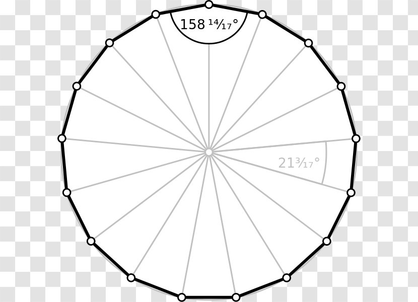 Regular Polygon Icosagon Internal Angle Petrie - Symmetry Transparent PNG