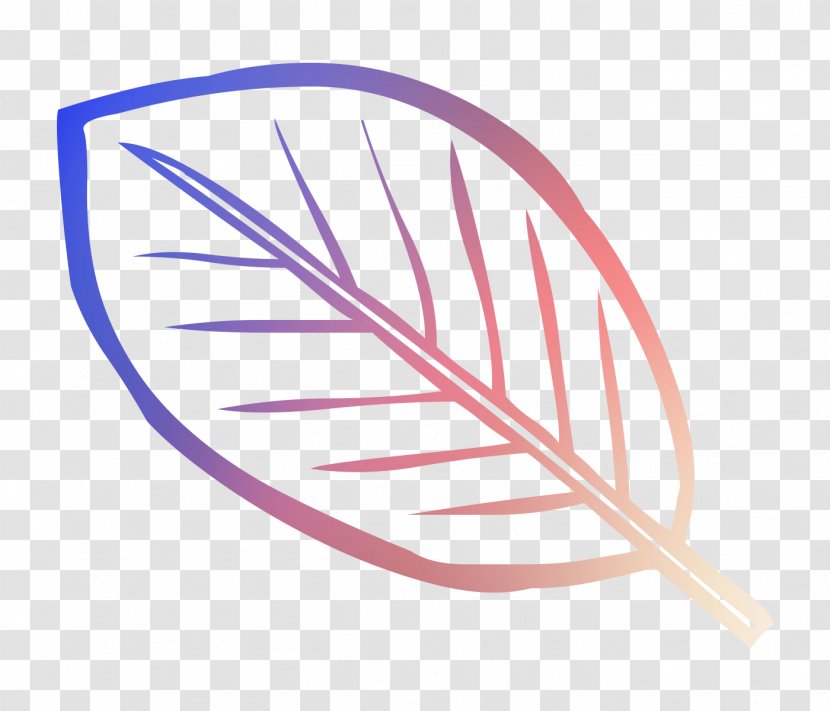 Font Line Purple Leaf - Logo Transparent PNG