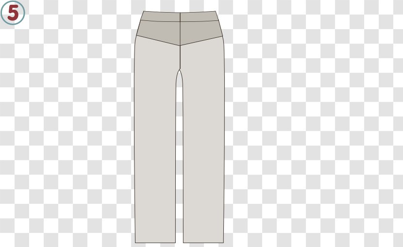 Pants Brand Angle - White - Design Transparent PNG