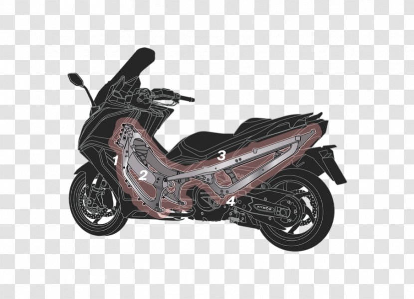 Motorized Scooter Motorcycle Accessories Kymco - Wheel Transparent PNG