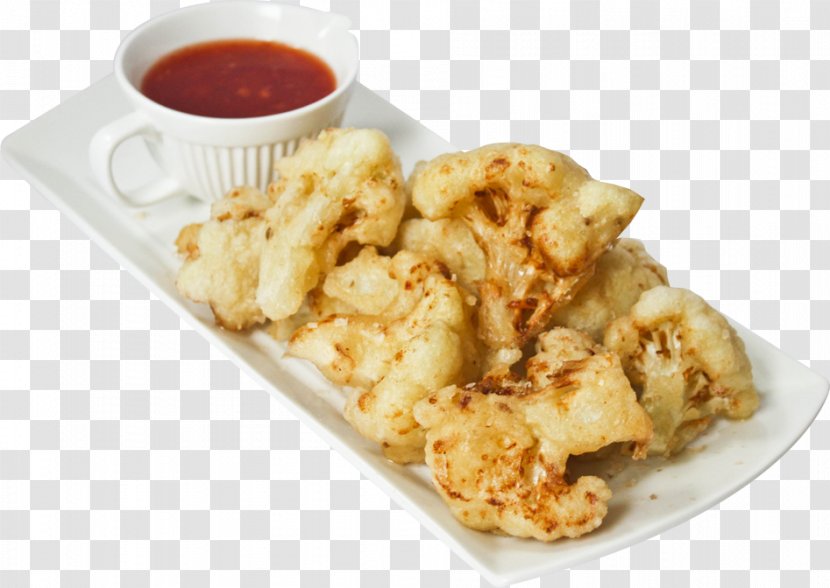 Tempura Pakora Dish Food Cuisine - Cauliflower Transparent PNG