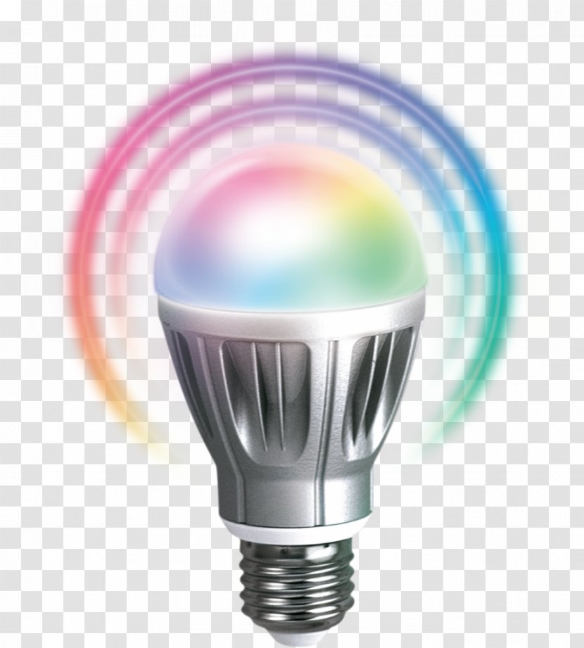 Incandescent Light Bulb RGB Color Model Z-Wave LED Lamp Transparent PNG