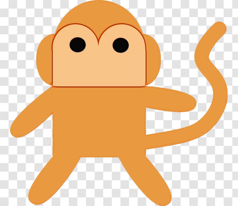 Orange - Octopus - Smile Stuffed Toy Transparent PNG