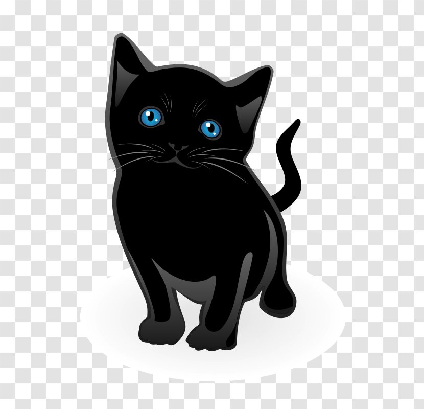 Black Cat Kitten Tiger - Mammal - Free Vector Transparent PNG