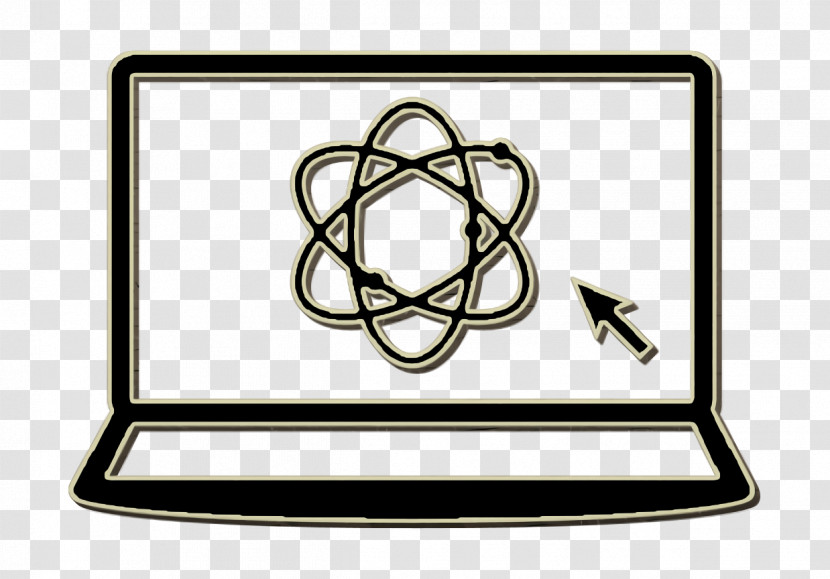 Science In A Laptop Icon Education Icon Laptop Icon Transparent PNG