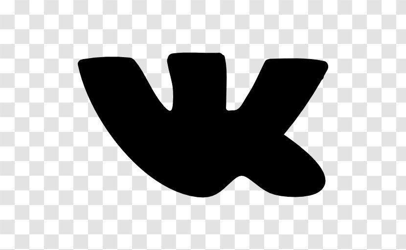 VKontakte - Black And White - Silhouette Transparent PNG