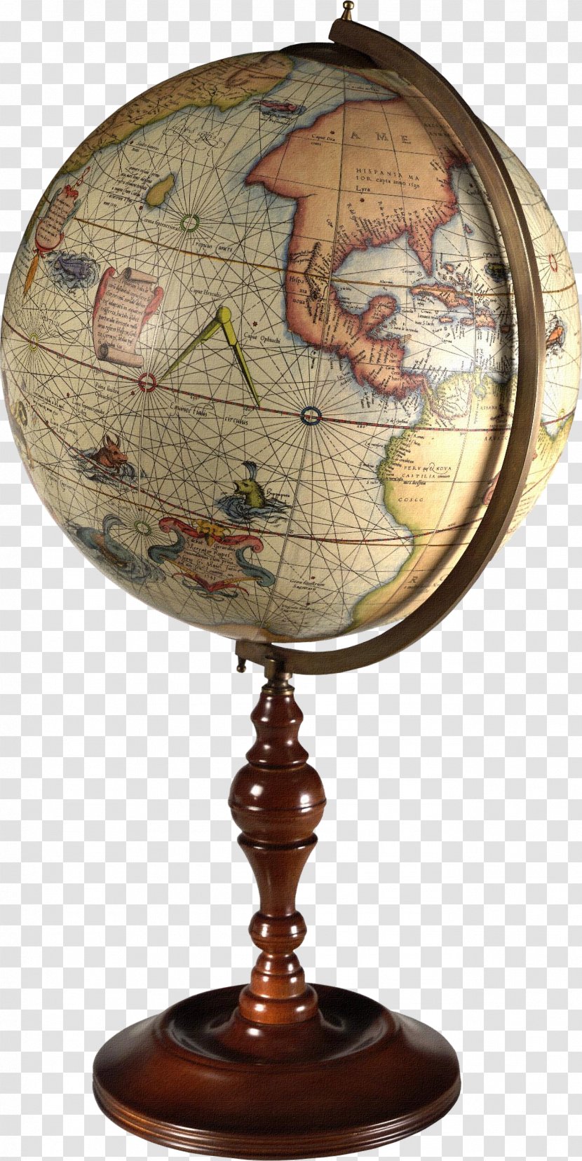 1 World Globes & Maps Old - Jodocus Hondius - Globe Transparent PNG
