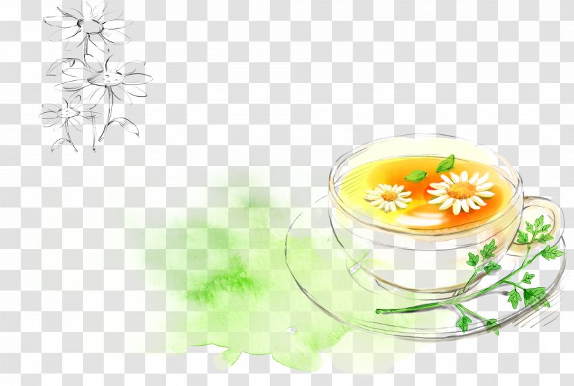 Chrysanthemum Tea Flowering Hibiscus - Tea,flower Transparent PNG