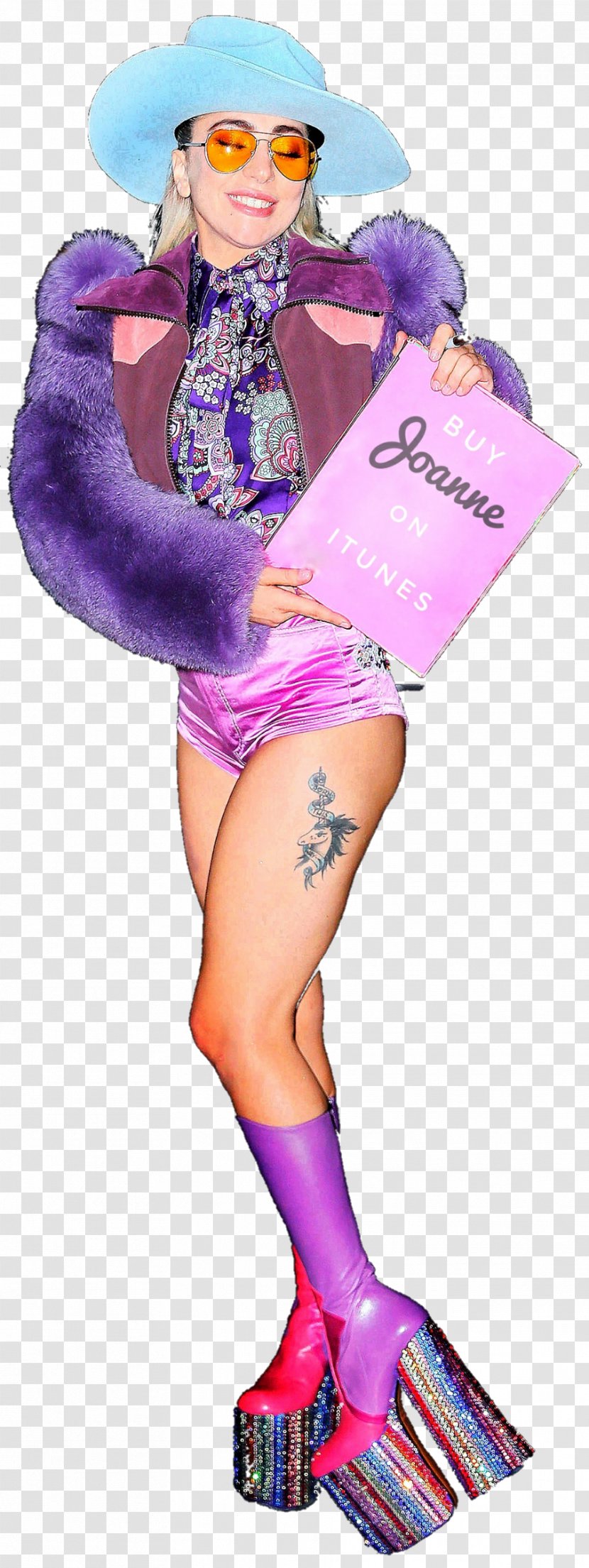 Lady Gaga Joanne 58th Annual Grammy Awards - Purple - LADY GAGA SPIDER Transparent PNG