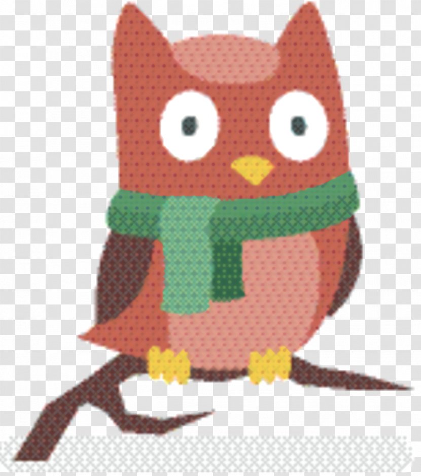 Owl Cartoon - Textile - Bird Of Prey Stuffed Toy Transparent PNG