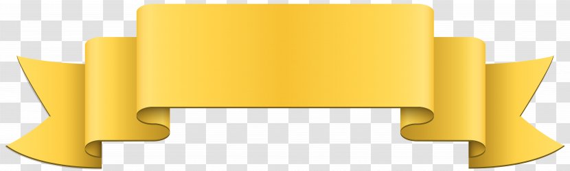 Banner Yellow Ribbon Clip Art - Label Transparent PNG