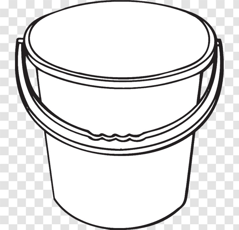 Line Art Angle - Plastic Paint Bucket Mockup Transparent PNG