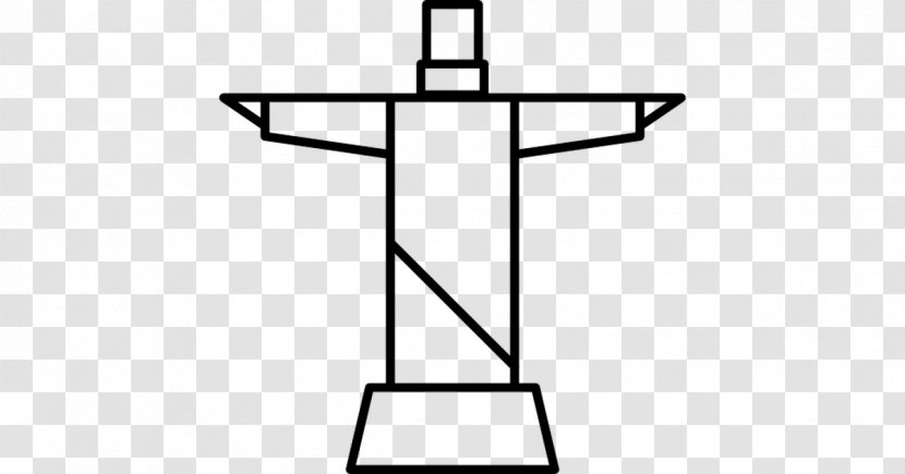 Christ The Redeemer Monument - Statue - Black And White Transparent PNG