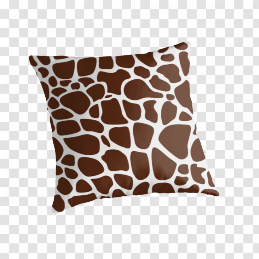 Giraffe Throw Pillows Cushion - Brown - Pattern Transparent PNG