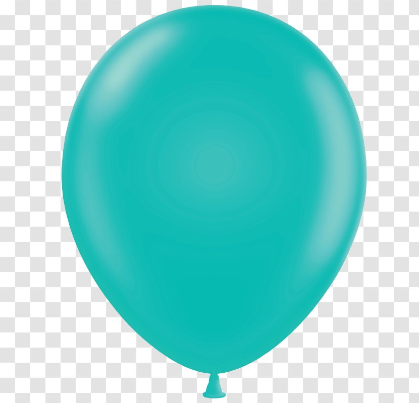 Balloon Teal Party Latex Clip Art - Blue - Hot Air Transparent PNG