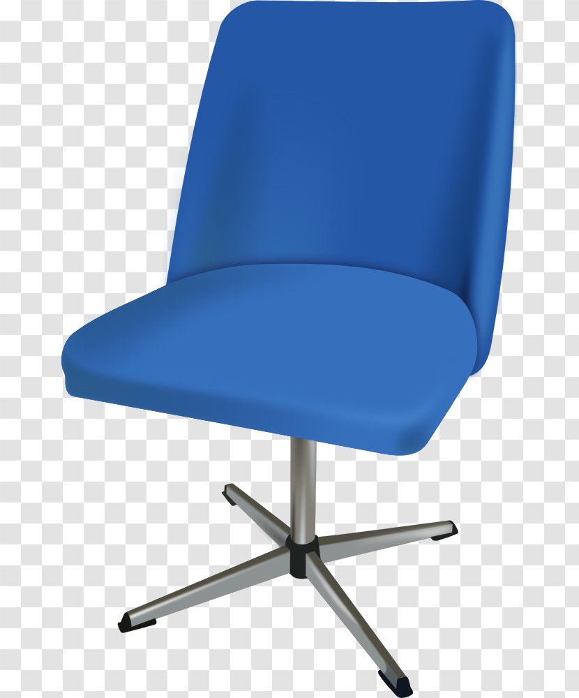 Clip Art Chair Openclipart Vector Graphics Image - Cobalt Blue - Light 2 Pocket Folders Transparent PNG