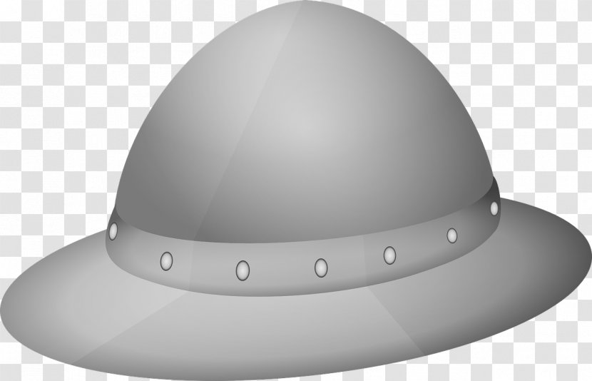 Middle Ages Kettle Hat Drawing - Hard - Gray Transparent PNG