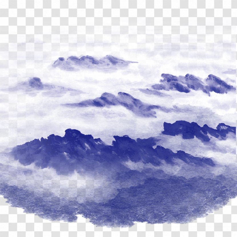 Light Sky Mist - Violet - Misty Mountains Transparent PNG