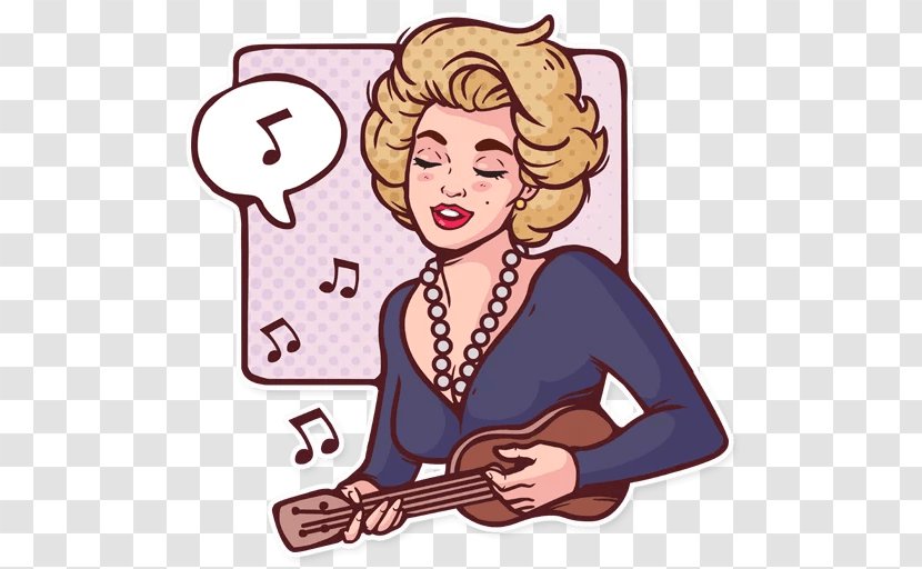 Marilyn Monroe Sticker Telegram VK Clip Art - Flower Transparent PNG