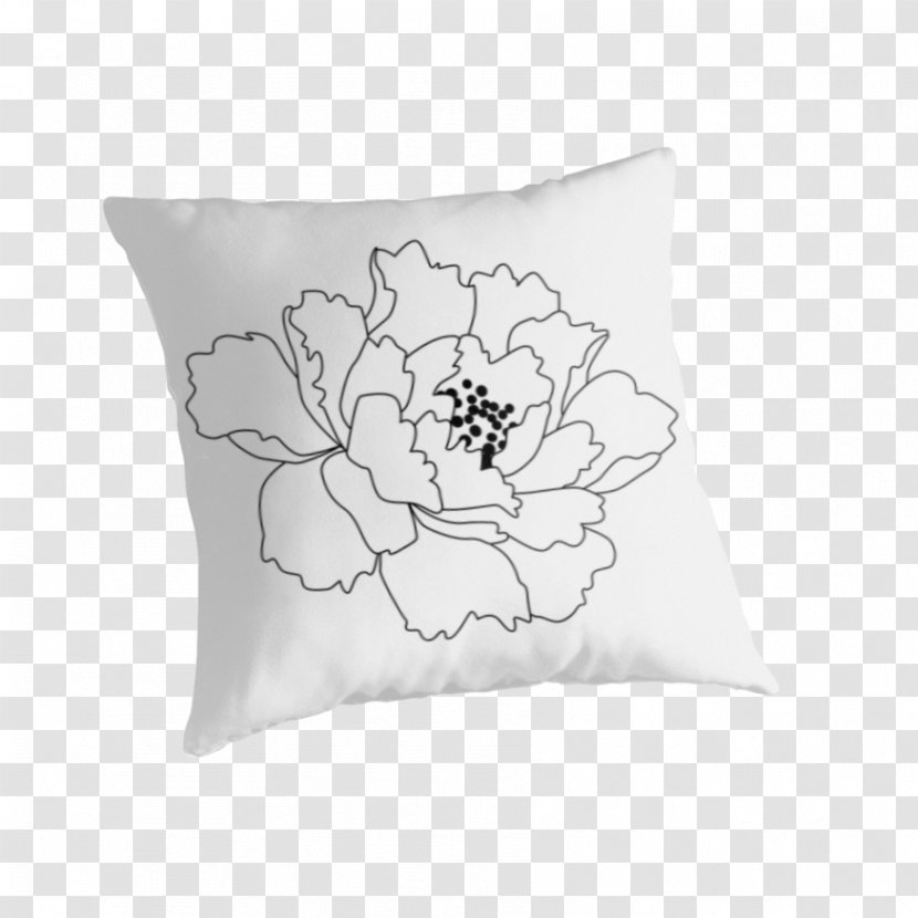 Lake Annecy Superior Sherborne Throw Pillows - Textile - Subshrubby Peony Flower Transparent PNG