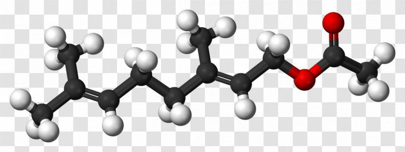 Ball-and-stick Model Three-dimensional Space Pyrophosphate Molecule Geraniol - Terpene - Yeast Transparent PNG