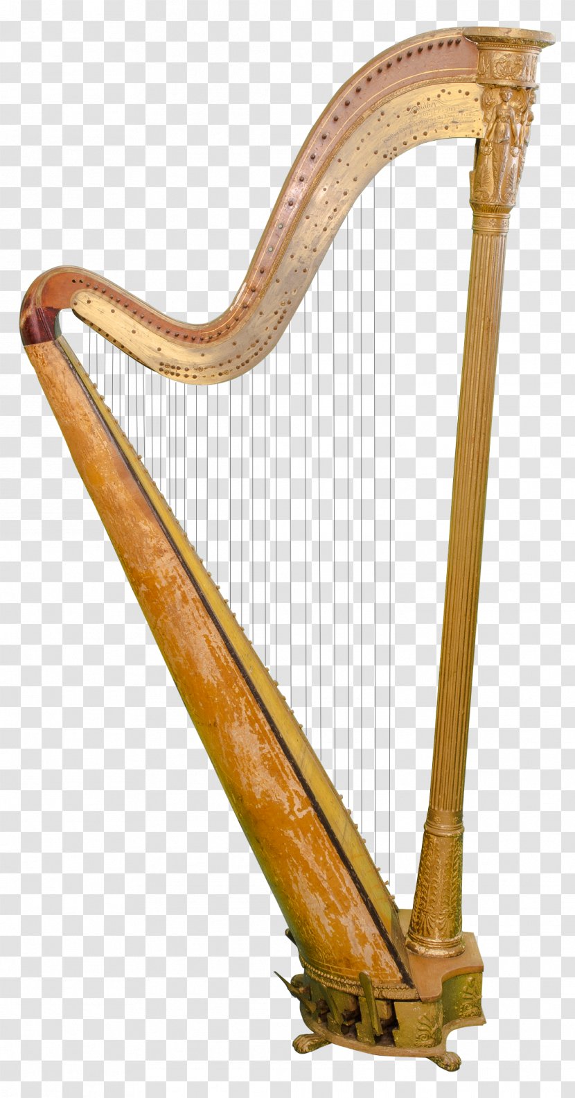 Celtic Harp Musical Instruments - Silhouette Transparent PNG