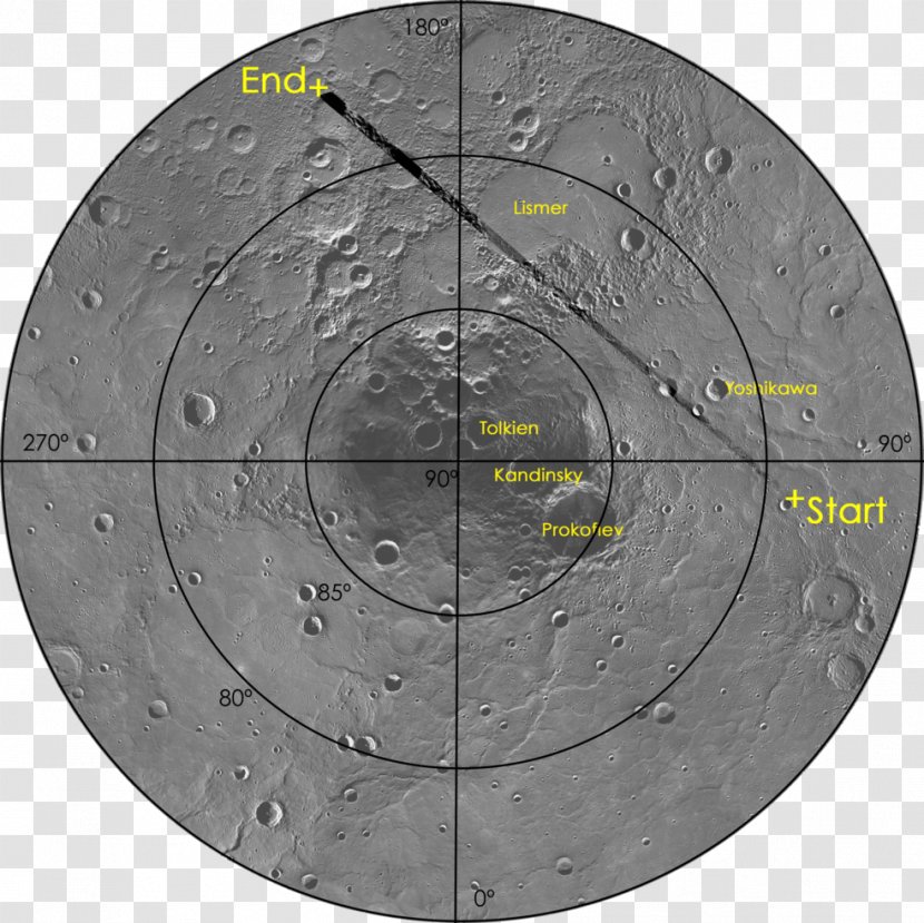 MESSENGER Mercury Planet Geographical Pole Venus - Terrestrial - Flight Path Transparent PNG