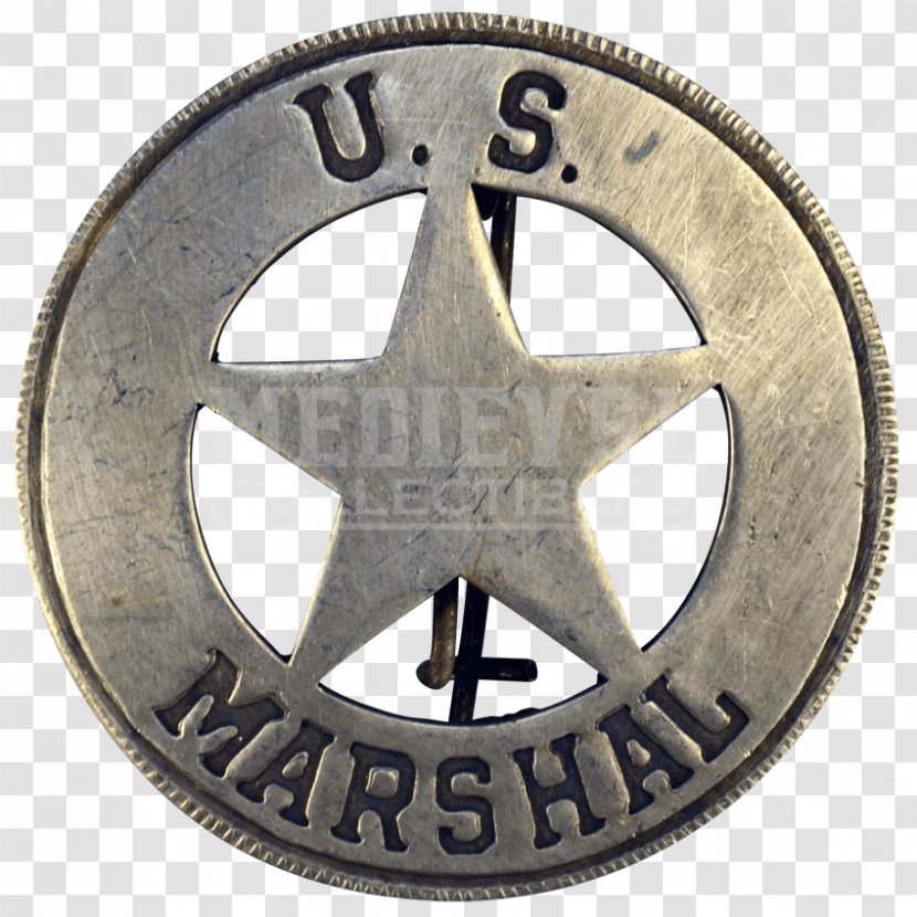 American Frontier Western United States US Deputy Marshal Marshals Service Badge - Sturdily Transparent PNG