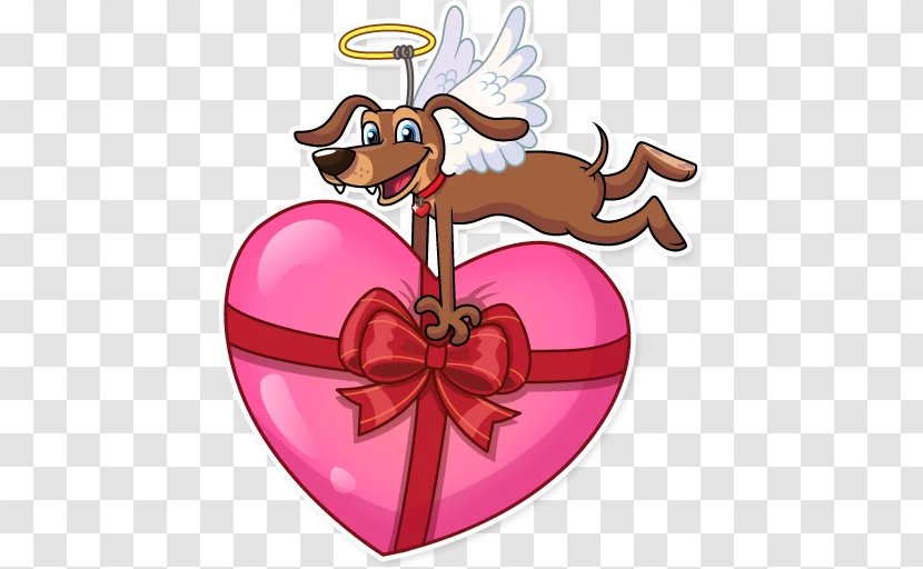 Telegram Sticker Reindeer Dog Clip Art - Silhouette - Cupid Ltd Transparent PNG