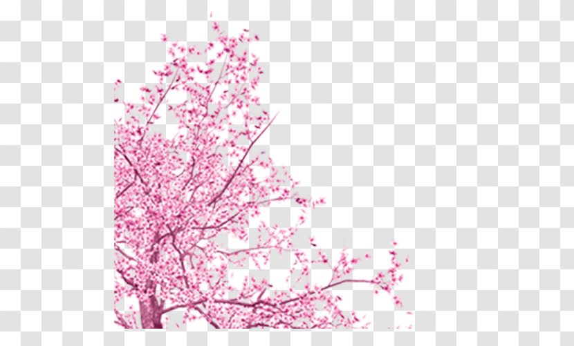 Tree Clip Art - Secondary Growth - Hand-painted Cherry Transparent PNG