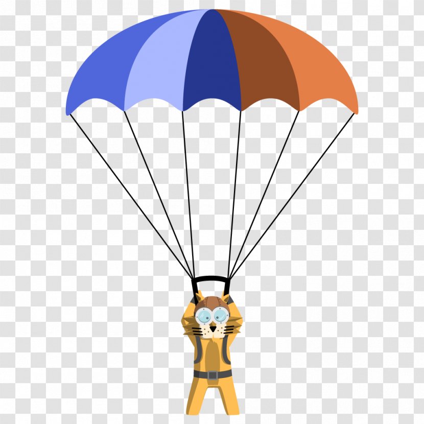 Parachute Landing Fall Parachuting Animation Clip Art Transparent PNG
