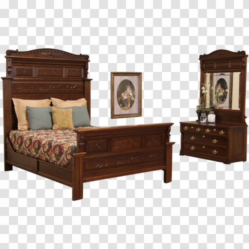 Bedside Tables Bedroom Furniture Sets Eastlake Movement Old Couch Transparent Png,Easy Balloon Animals