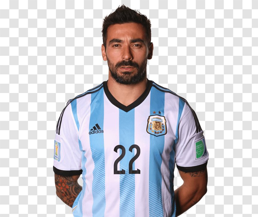 Ezequiel Lavezzi 2014 FIFA World Cup Argentina National Football Team Player - Sleeve - Copa Do Mundo Brasil Transparent PNG