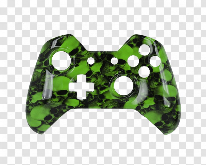 Xbox One Controller Microsoft S 360 Game Controllers - All Accessory - Green Skull Transparent PNG