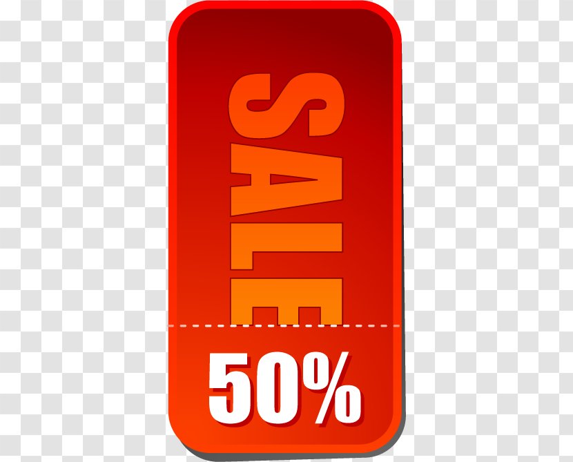 Sale Sign - Logo - 50% Off. Transparent PNG