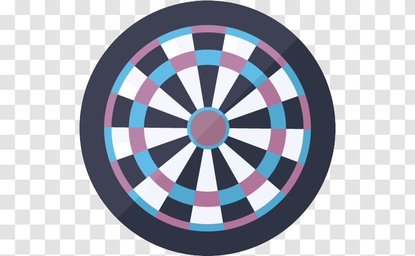 Circle Turquoise Pink Pattern Dartboard Transparent PNG