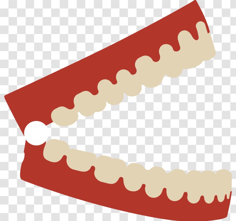 Human Tooth Dentures Clip Art - Red - Dental Pictures Transparent PNG