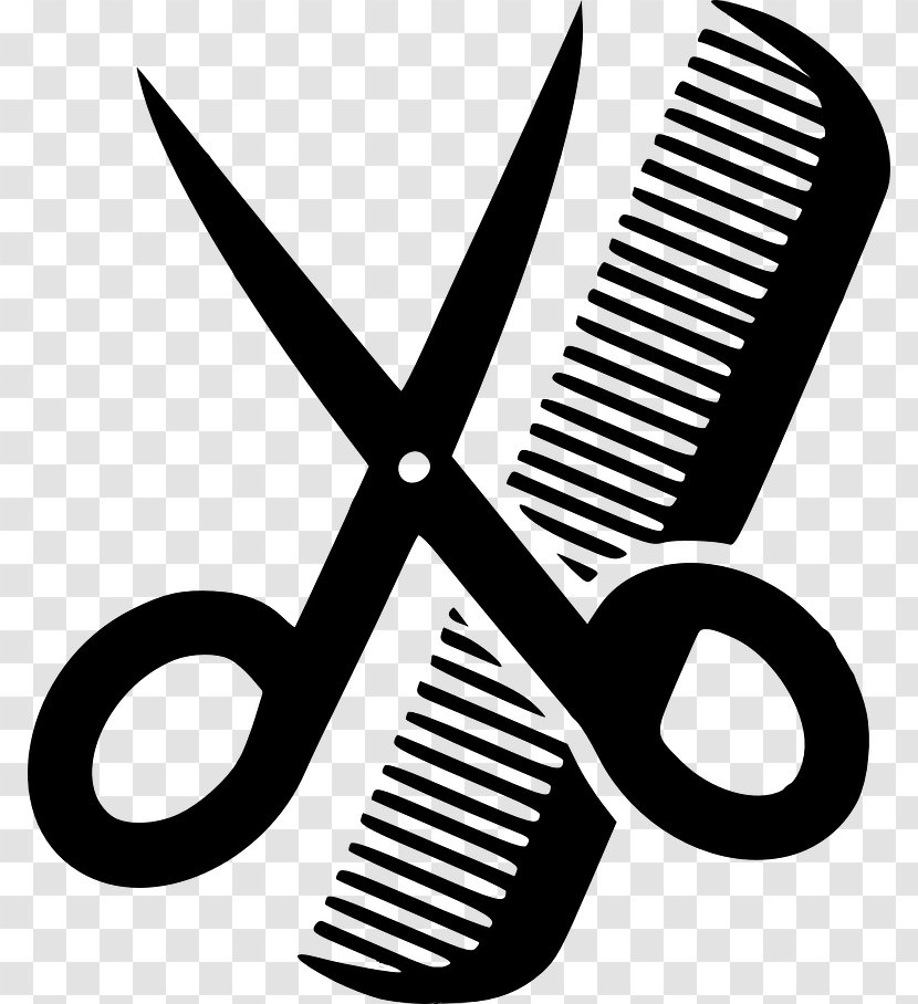 Comb Beauty Parlour Scissors Hair-cutting Shears Hairstyle - Haircutting Transparent PNG