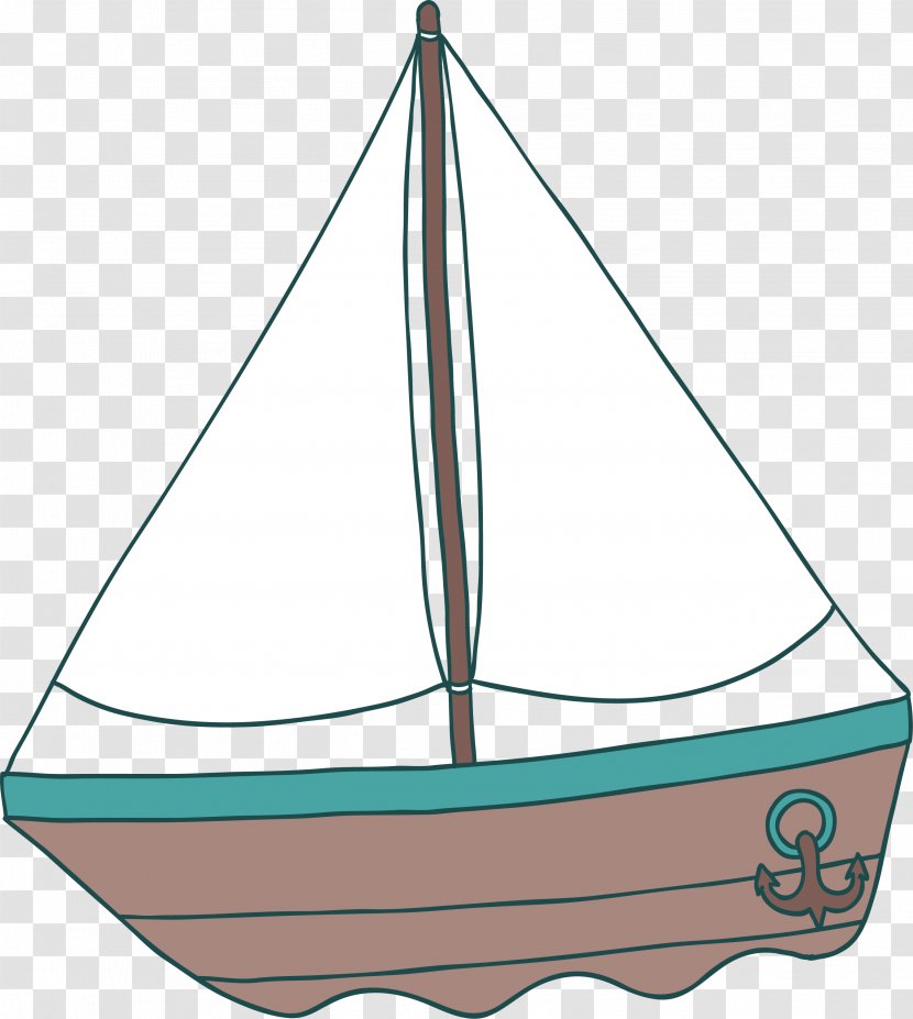 Sail Caravel Scow Schooner Brigantine - Boating - A Sailing Boat With White Sails Transparent PNG